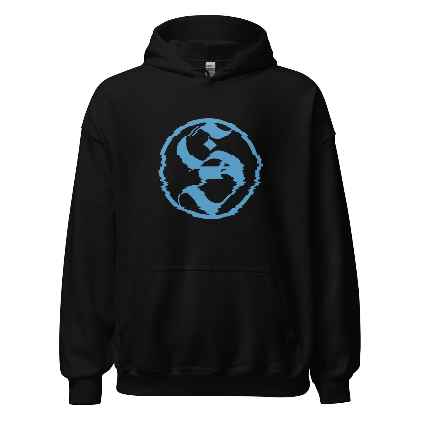 Sandman | Blue Logo Glitch Hoodie - Sandman